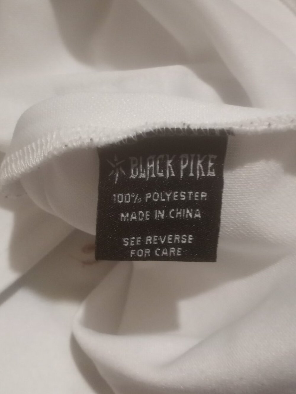 Black Pike Legend Collection Baseball Jersey Men XL Embroidered Streetwear White - Picture 11 of 13